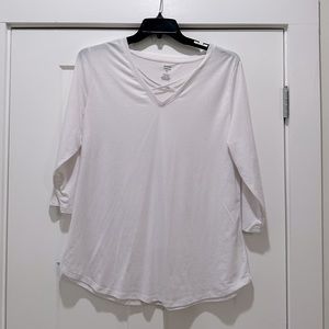 Jennifer Lauren Plus size 2X white top